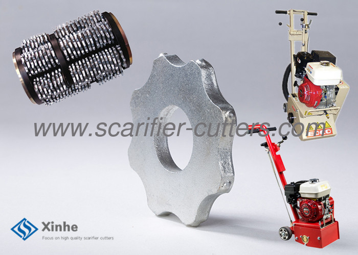 Edco Parts Tungsten Carbide TCT Cutters , Hand Push Scarifiers Cutter 80 x 8T x 8 x 30mm